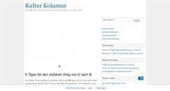 Desktop Screenshot of kultur-kolumne.de