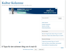 Tablet Screenshot of kultur-kolumne.de